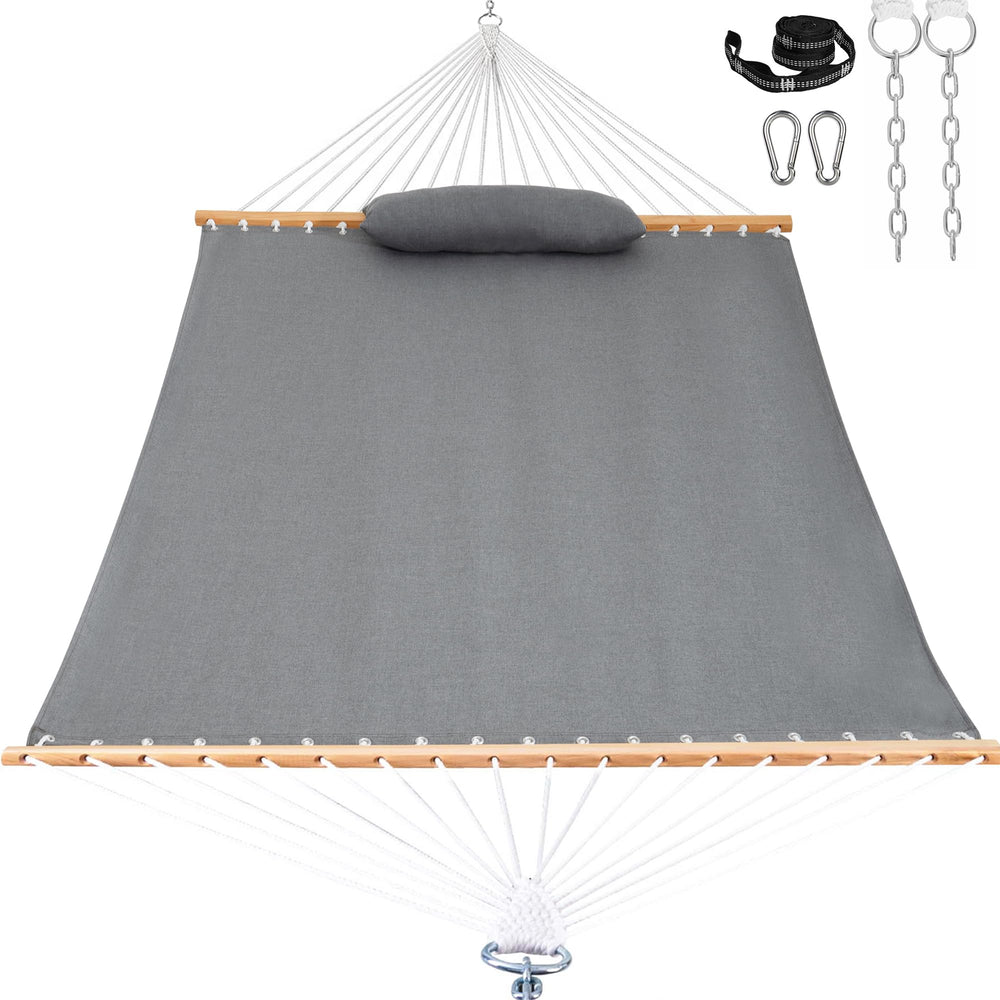 Lazy Daze hammock front view showing full double lounging area and color retention