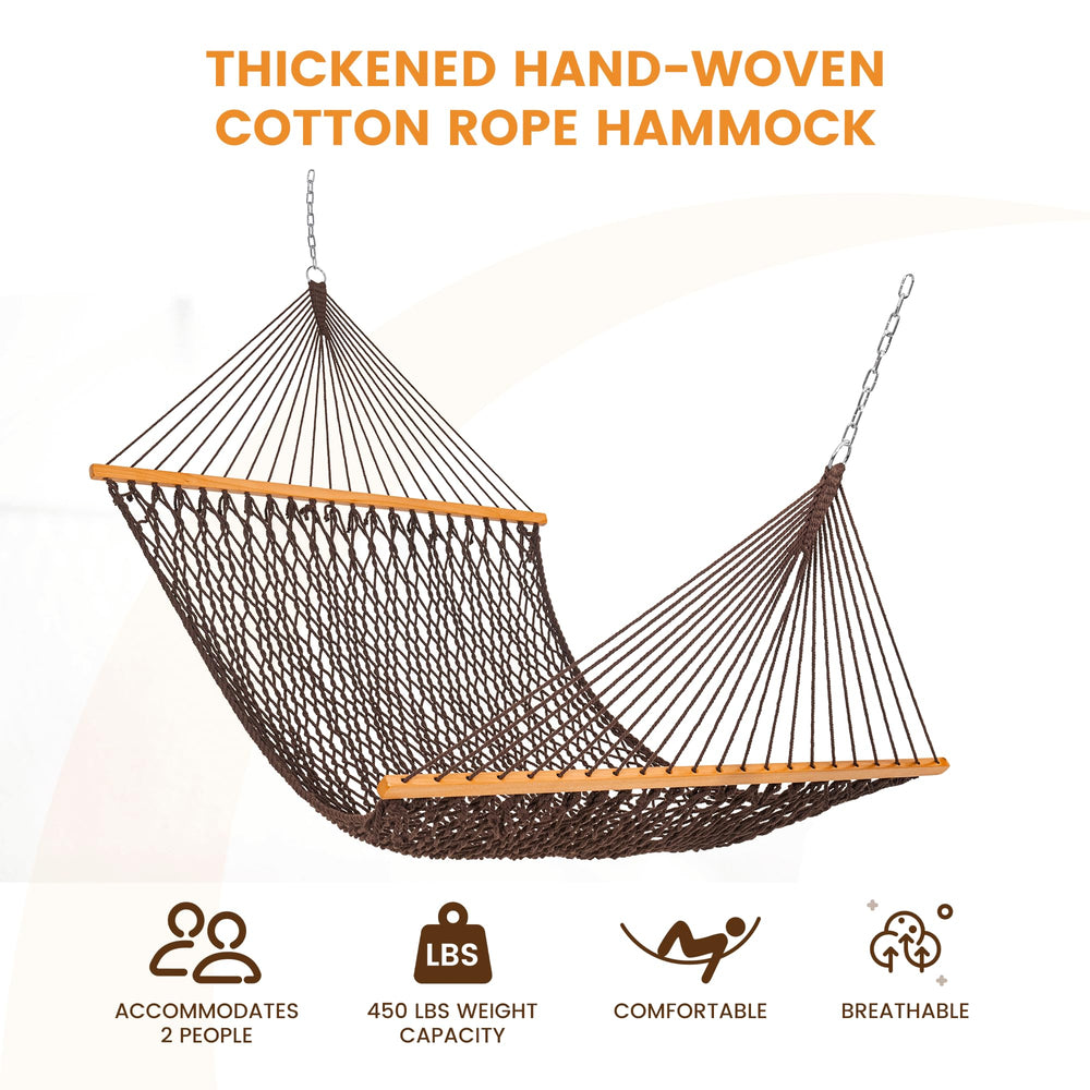 Lazy Daze hammock on stand in backyard illustrating easy outdoor relaxation