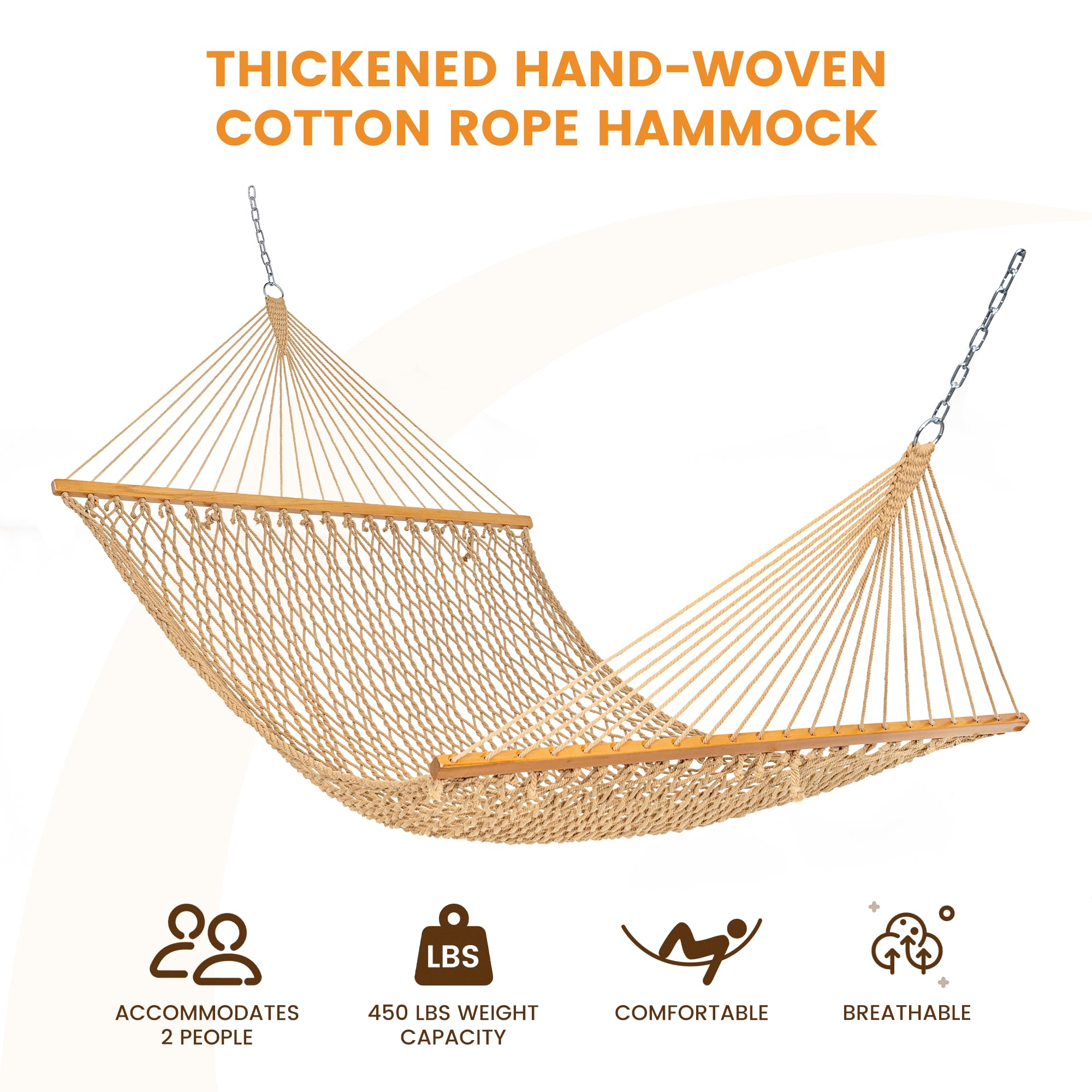 Lazy Daze hammock hanging on a 13 ft stand outdoors, illustrating proper fit and relaxation