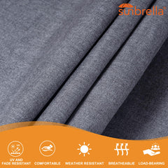 Lazy Daze Sunbrella pillow detail showing soft support and outdoor comfort