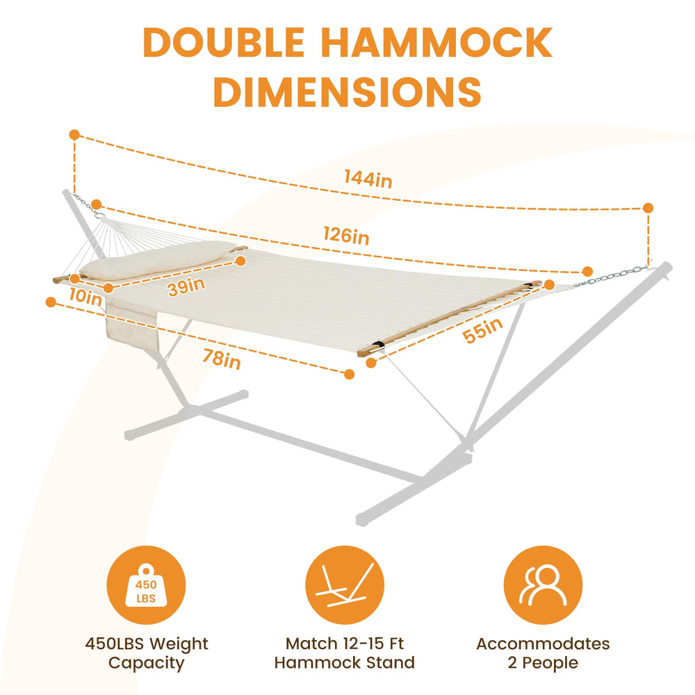 Lazy Daze Hammocks hardwood spreader bar detail with anti-corrosion finish for stability