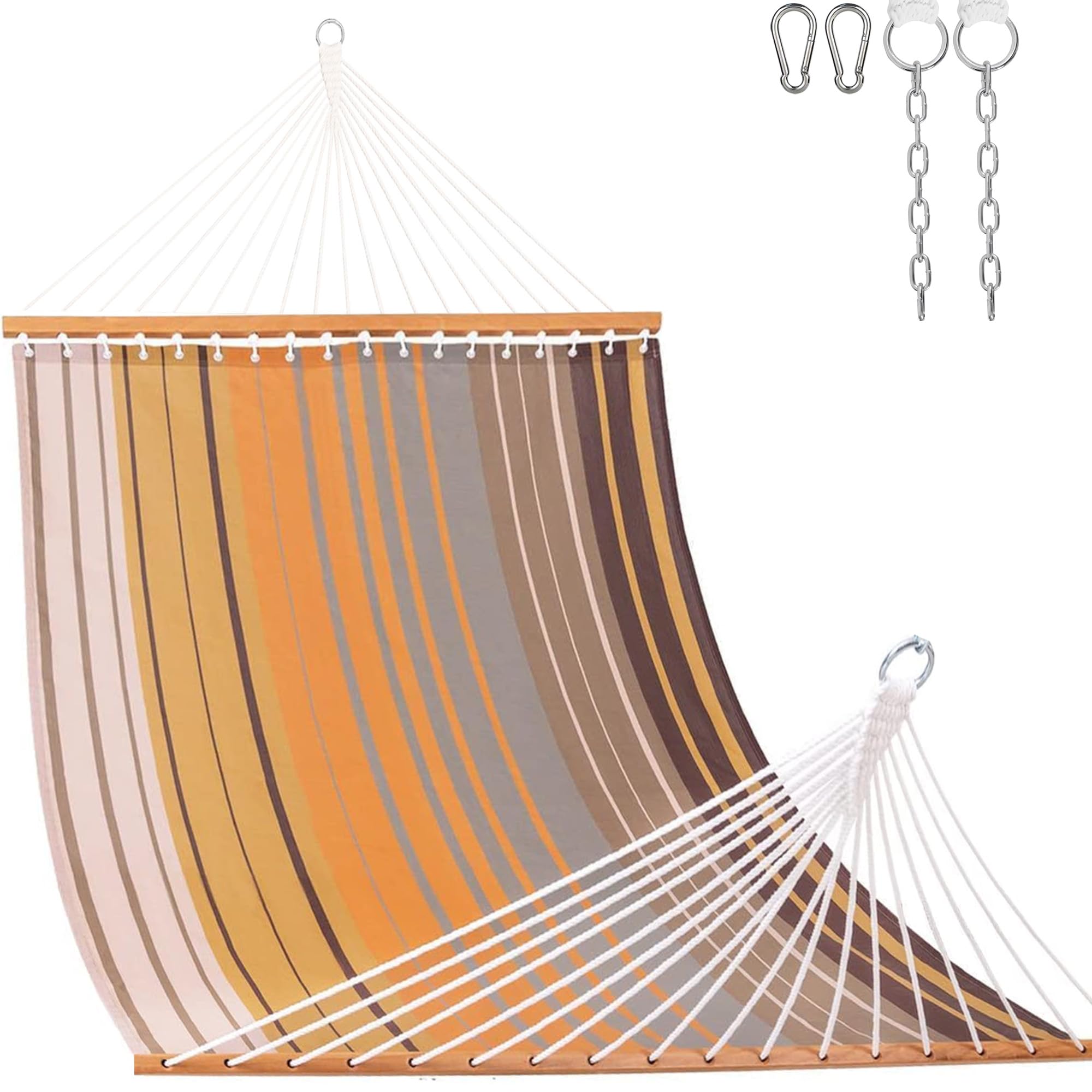 Lazy Daze zinc-plated chains and S-hooks showing corrosion-resistant hanging hardware