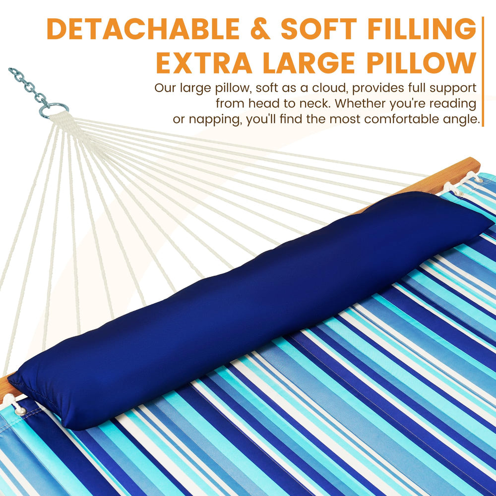 Lazy Daze soft padded head pillow close-up showing sewn strips and neck support while lounging