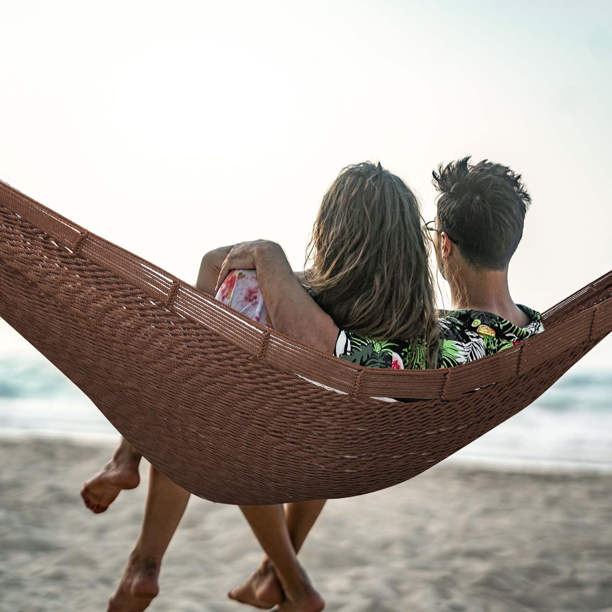 Lazy Daze hammock used indoors as a cozy reading nook with sunlight