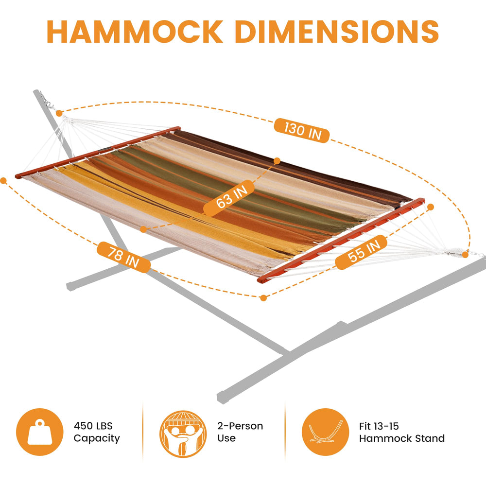 Lazy Daze hammock folded into drawstring bag for compact transport and quick packing