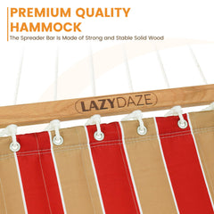Lazy Daze included head pillow and stitching detail for neck comfort and padded support