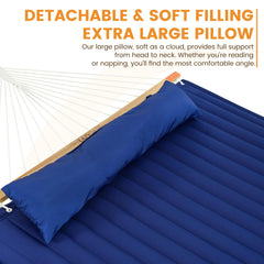 Lazy Daze pillow and side storage pocket detail keeping phone and magazine within reach