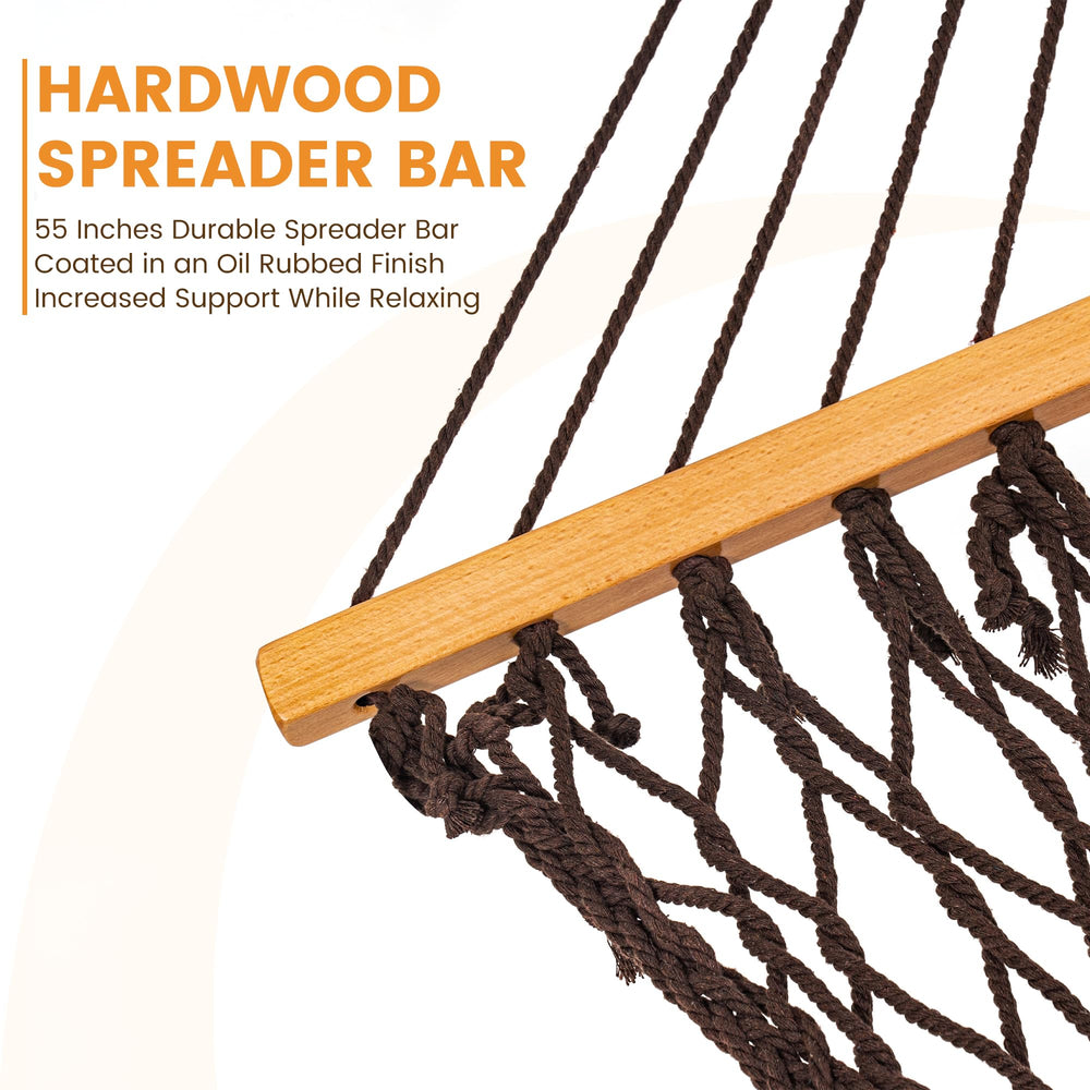 Lazy Daze cotton rope weave detail highlighting thicker strands for stronger support