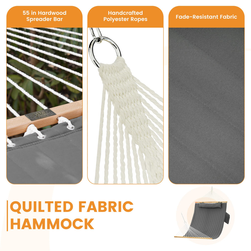 Lazy Daze Hammocks side pocket with phone highlighting convenience and quick reach