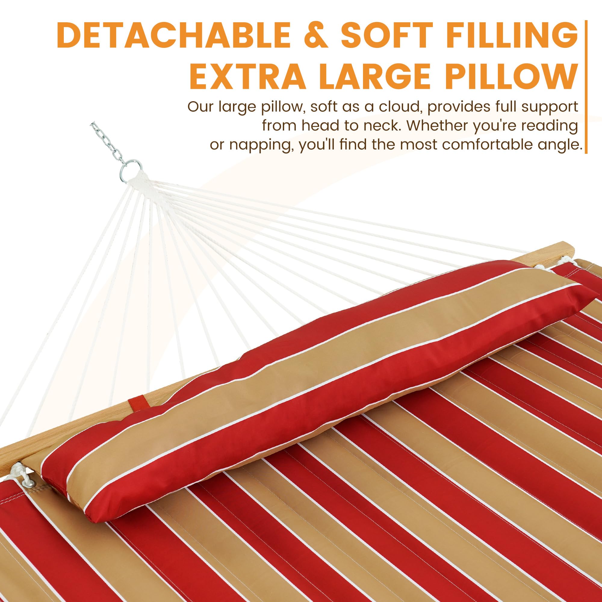 Lazy Daze detailed hardwood spreader bar with oil-rubbed finish demonstrating stability and style