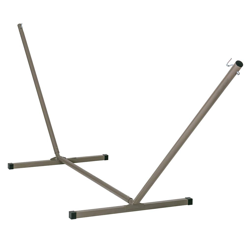 Lazy Daze front view of steel hammock stand showing stable frame and clean finish