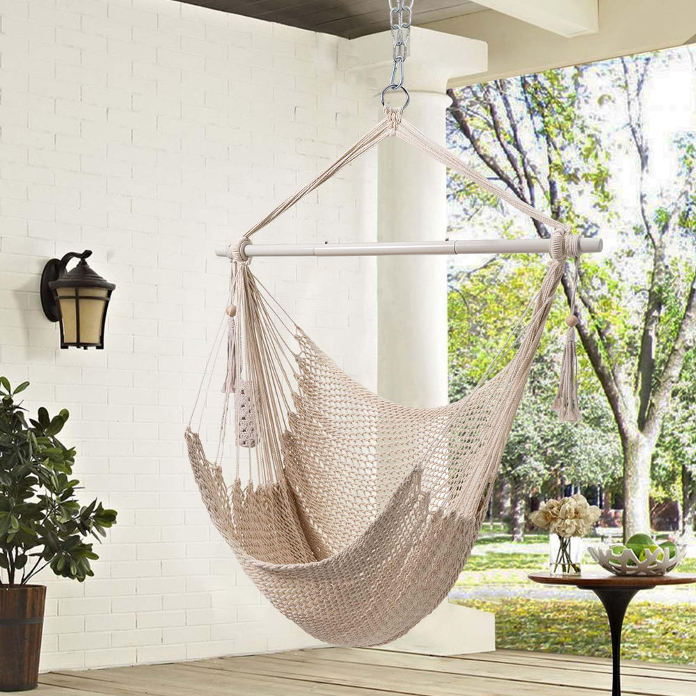 Lazy Daze steel spreader bar detail showcasing stability and support