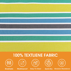 Lazy Daze close-up of Textilene weave showing quick-dry texture and durable finish
