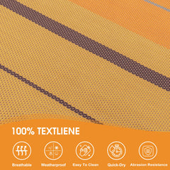 Lazy Daze close-up of Textilene weave highlighting quick-dry, breathable material