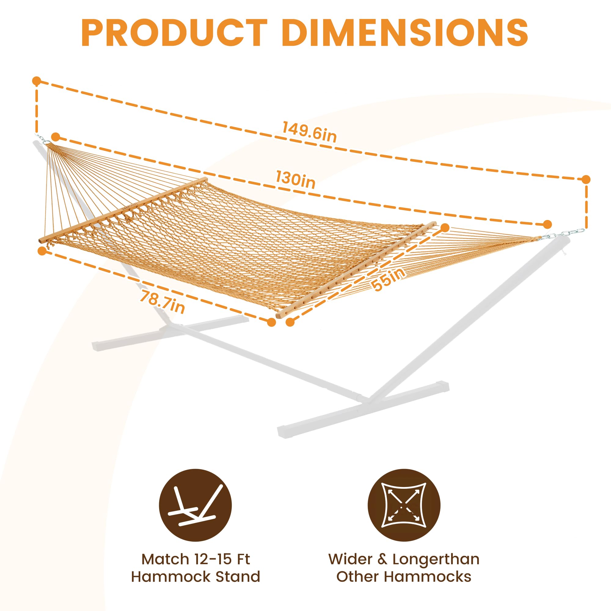 Lazy Daze hammock hung between trees with two people enjoying sunset, showcasing lifestyle use