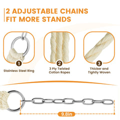 Lazy Daze tree straps and zinc-plated hardware kit for quick secure hanging