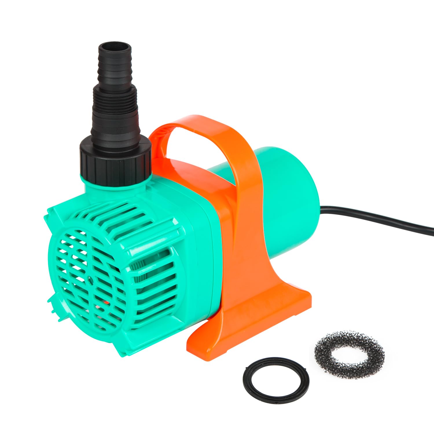 LAZYLAND front view pump showing compact design and durable housing benefit