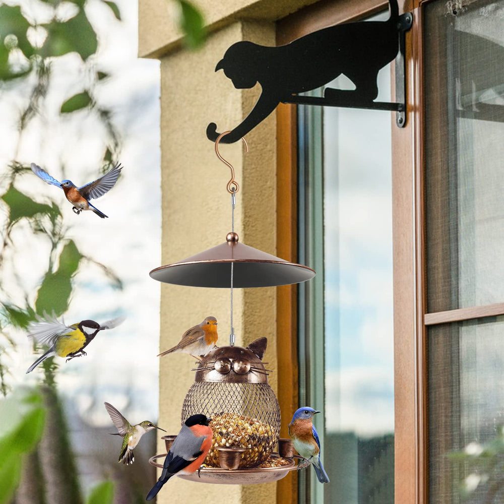 LBTING feeder hanging in garden illustrating decorative appeal and bird-friendly placement