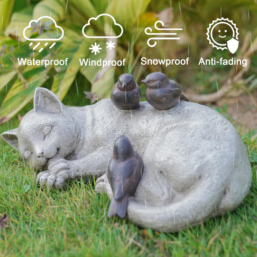 LC LCdecohome statue placed in garden illustrating natural integration and charm