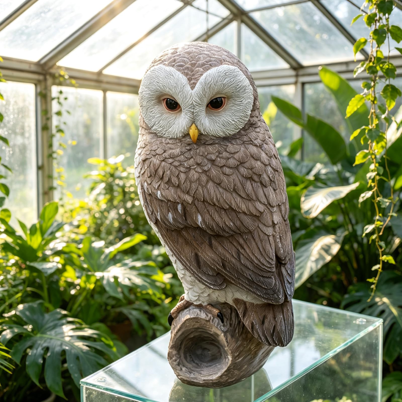 LCdecohome owl front view showing realistic pose and curb appeal