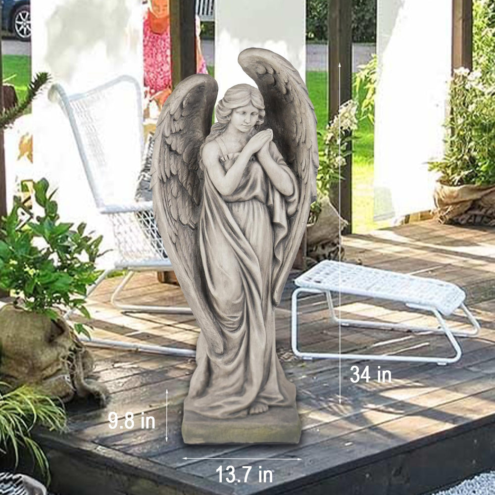 LCdecohome next to chair showing 34-inch scale and easy handling benefit