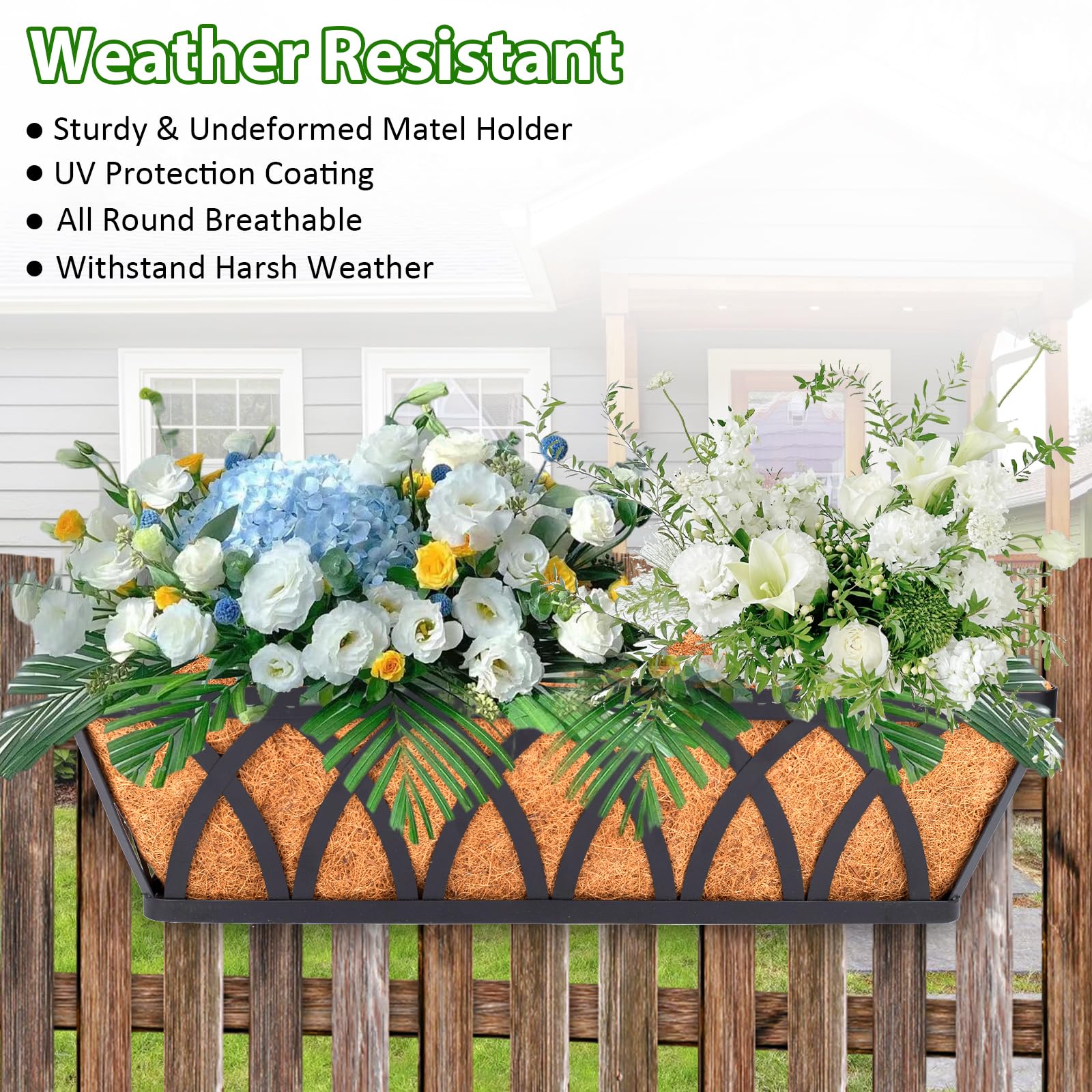 LCHUANG planter mounted on window sill showing alternative wall fastening for versatile use
