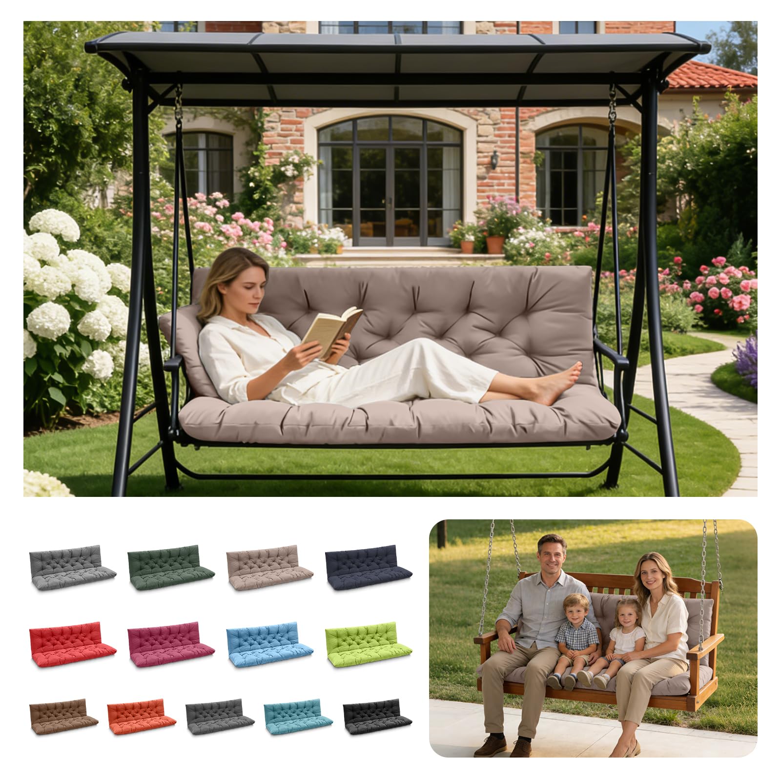 LCYY.TG front view of three-seater cushions showing refreshed patio look