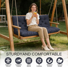 LCYY.TG seat tie detail demonstrating secure fastening to keep cushions in place