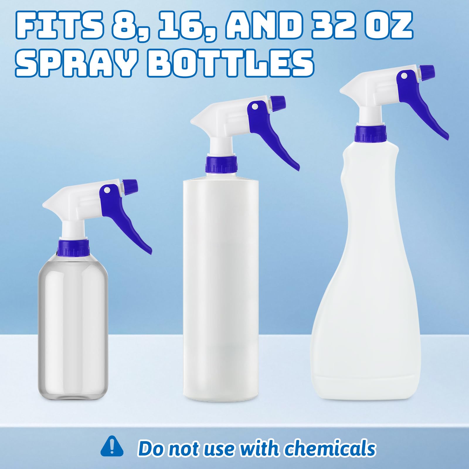 LDHHYH nozzle installed on 28/400 bottle showing universal fit benefit