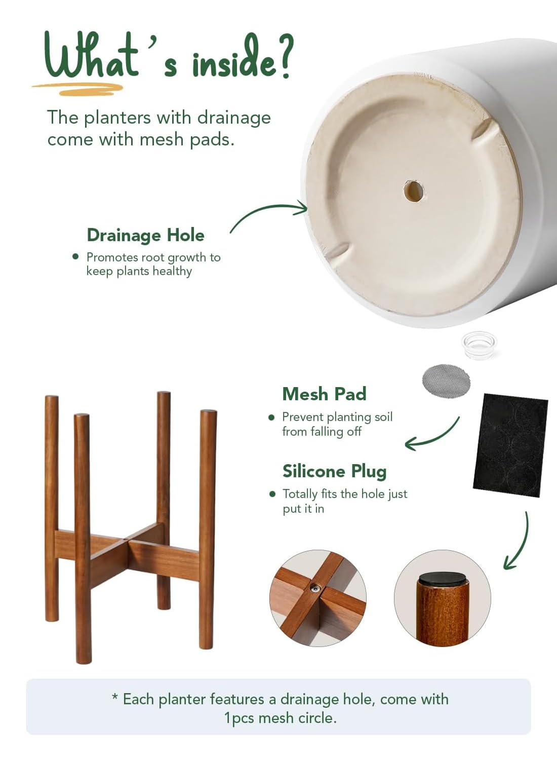 LE TAUCI soft foot pads and silicone plug detail protecting floors and preventing spills