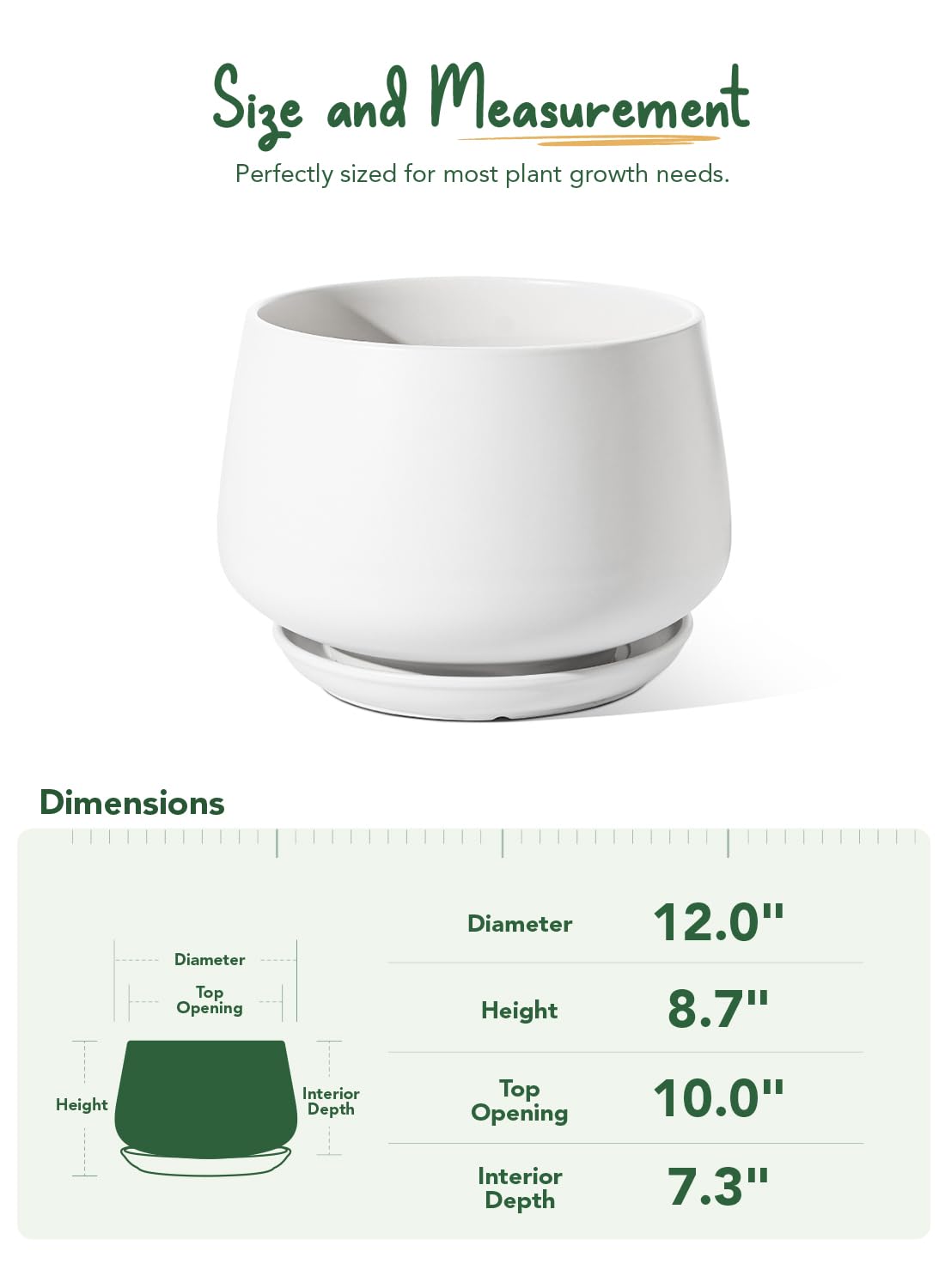 LE TAUCI planter styled on a shelf creating a modern indoor greenery accent