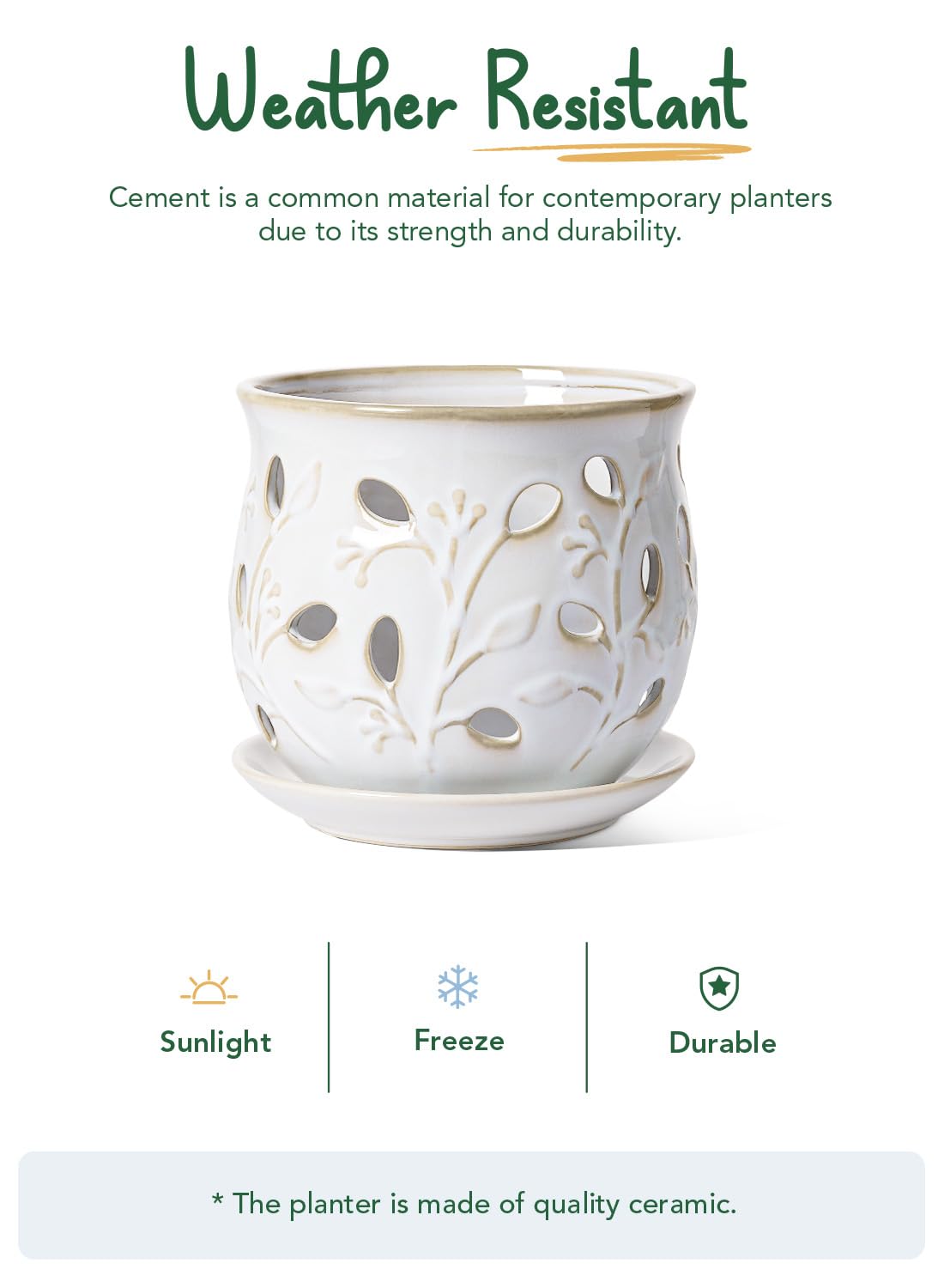 LE TAUCI glazed ceramic texture close-up showing durable finish that resists stains