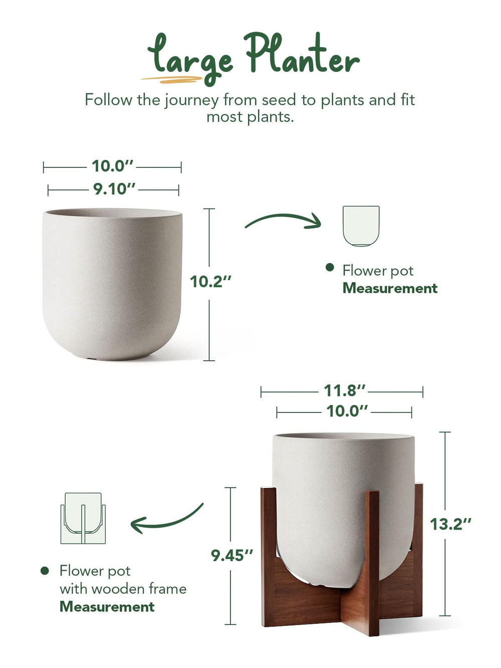 LE TAUCI planter with green Monstera in living room displays decor impact and space uplift benefit