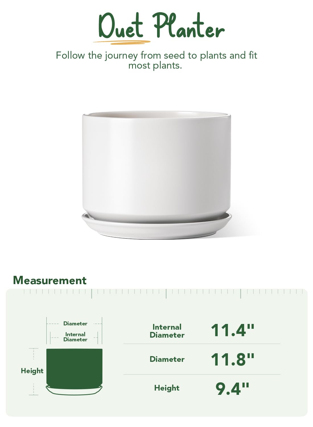 LE TAUCI planter in living room setting demonstrating elegant decor enhancement