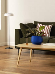 LE TAUCI side profile showing curved silhouette and smooth finish, elegant decor