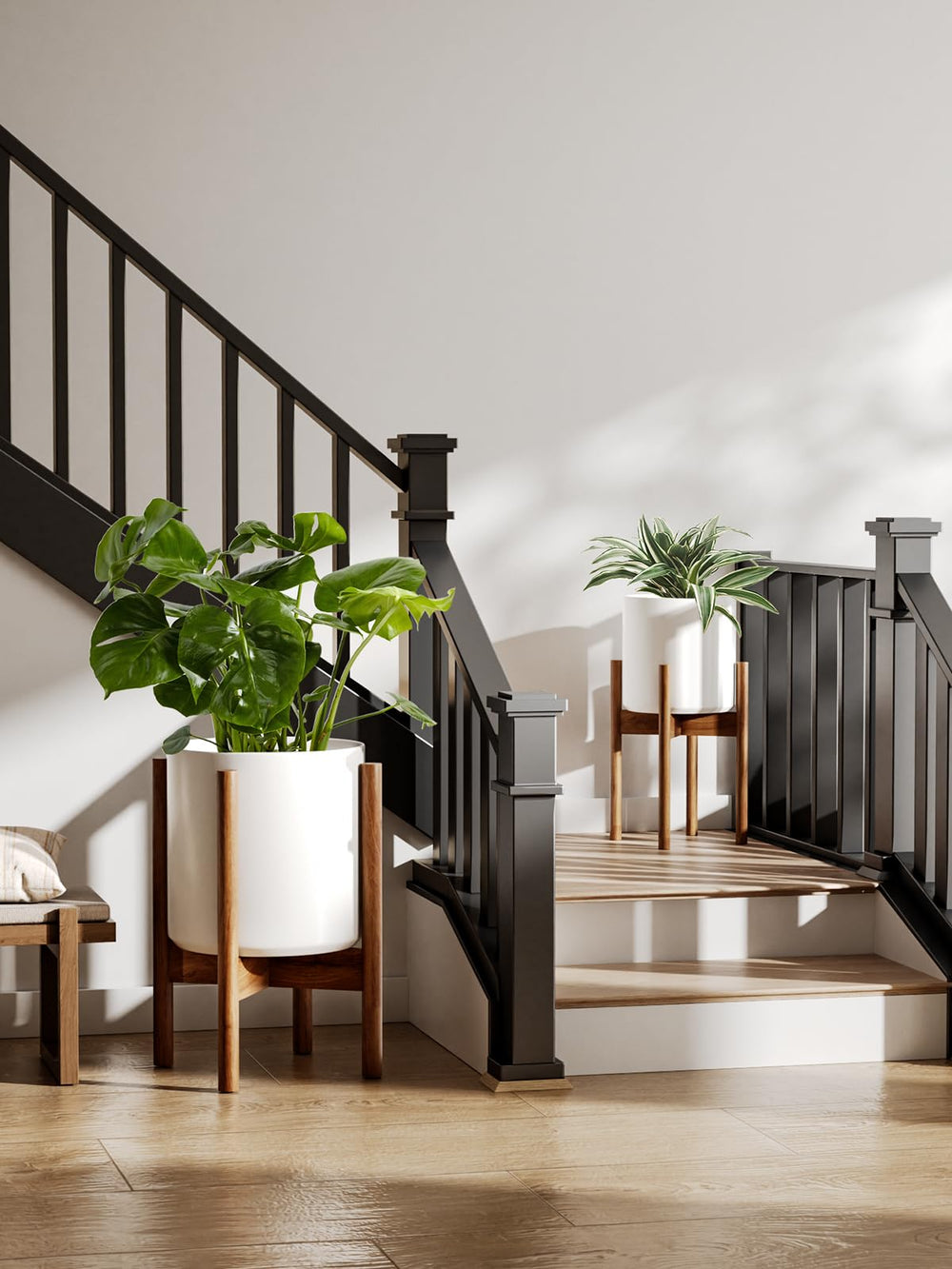 LE TAUCI size comparison beside sofa to show 12-inch scale and room placement