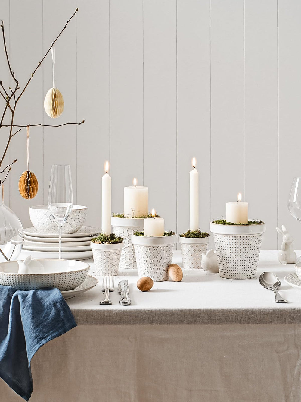 LE TAUCI four pots arranged on shelf illustrating coordinated styling options