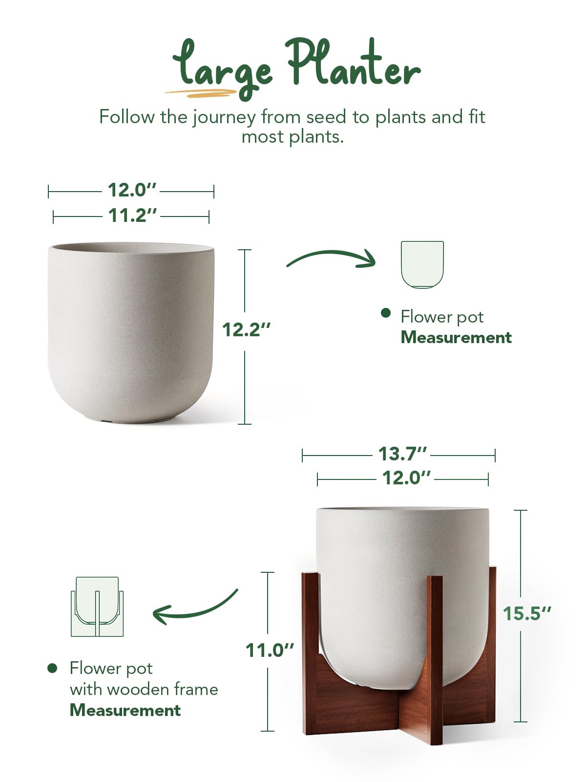 LE TAUCI acacia stand assembly detail demonstrating tool-free stability and quick setup