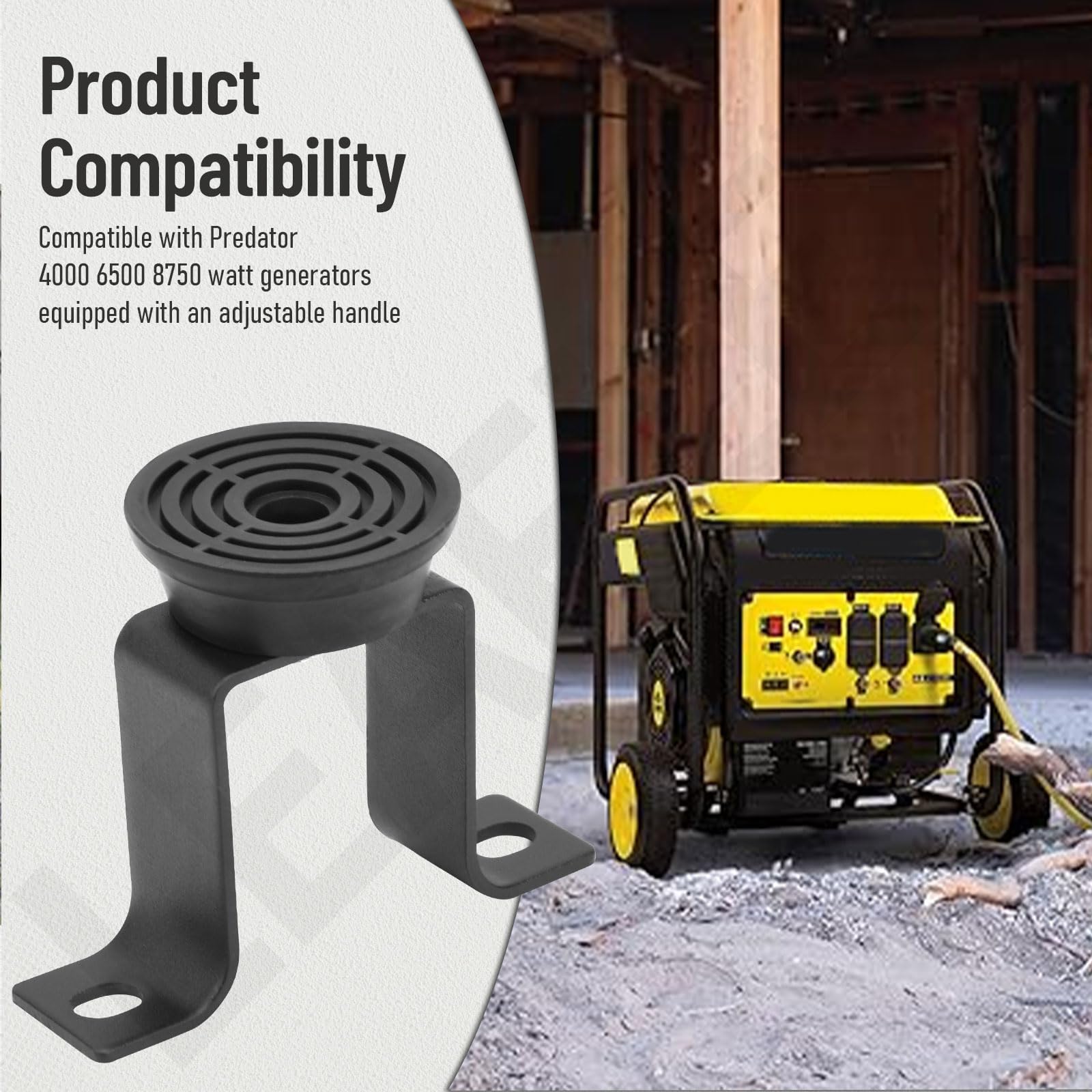 LEAFLEX rubber anti-slip pad close-up improving parked stability