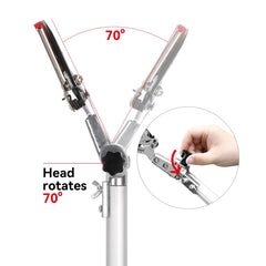 LeafLux handle close-up rubber grip for comfortable long use
