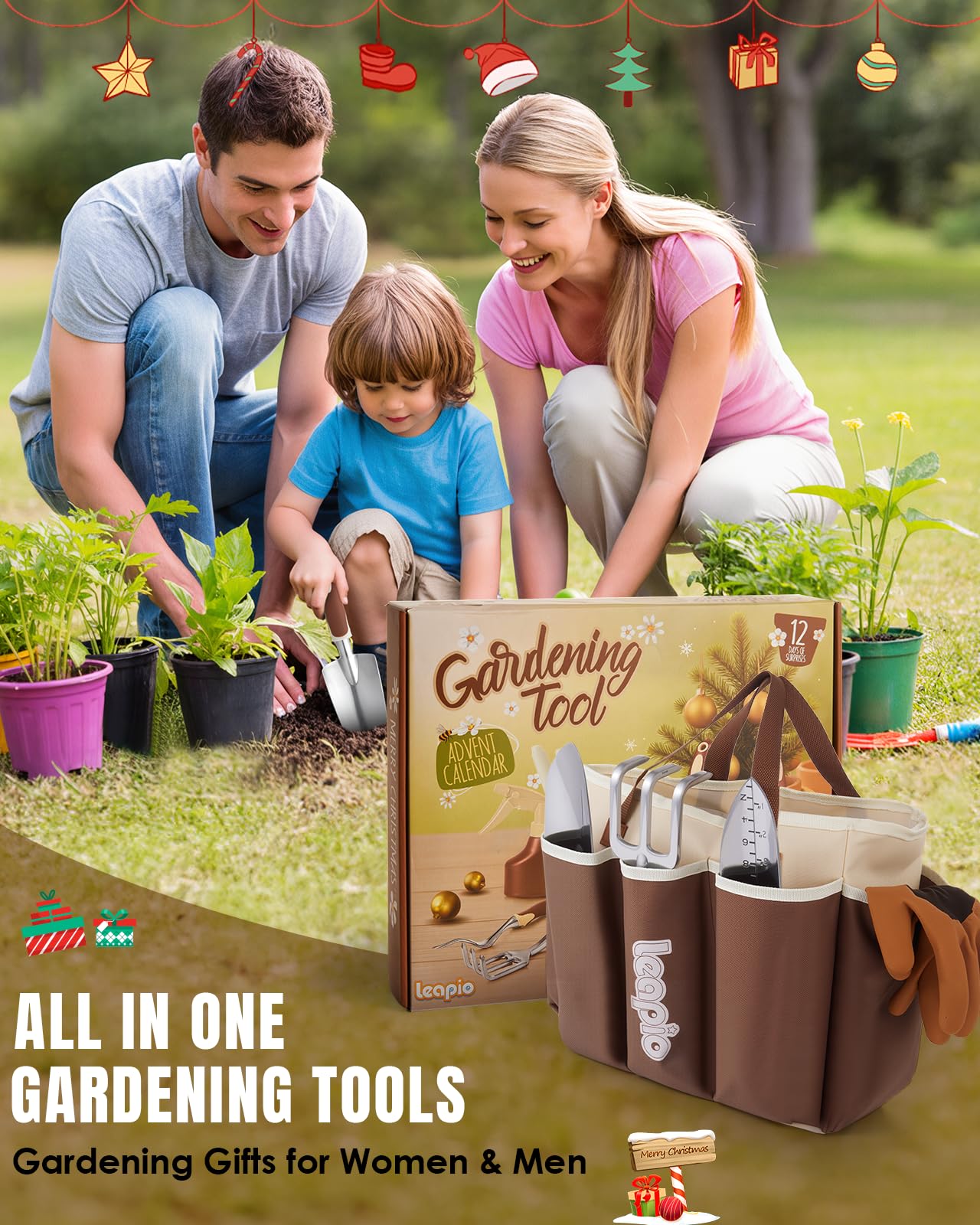 Leapio gloves with pruning shears for scale, protects hands and improves control