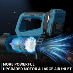 LEAPUL close-up of motor and handle demonstrating ergonomic control and airflow tech