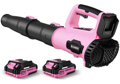 LEAPUL front view light pink blower showing compact design and easy grip benefit