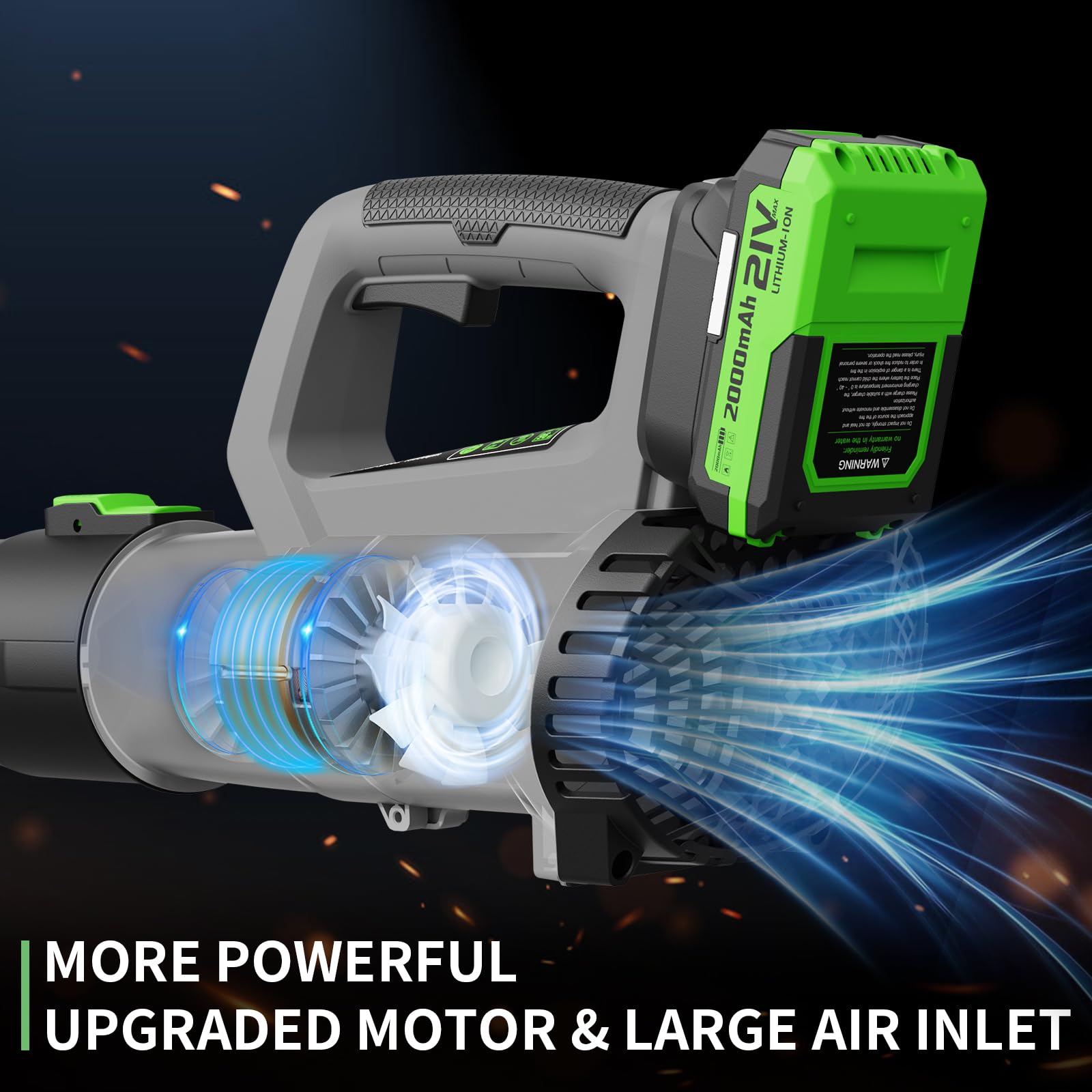 LEAPUL nozzle close-up highlighting airflow port for efficient clearing benefit