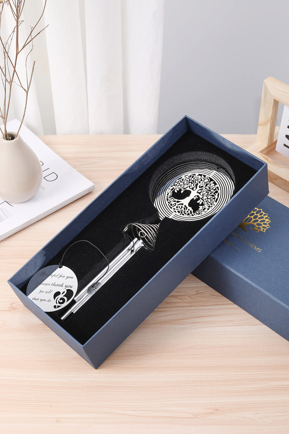 LEAVORES keepsake box open with greeting card for ready-to-gift appeal