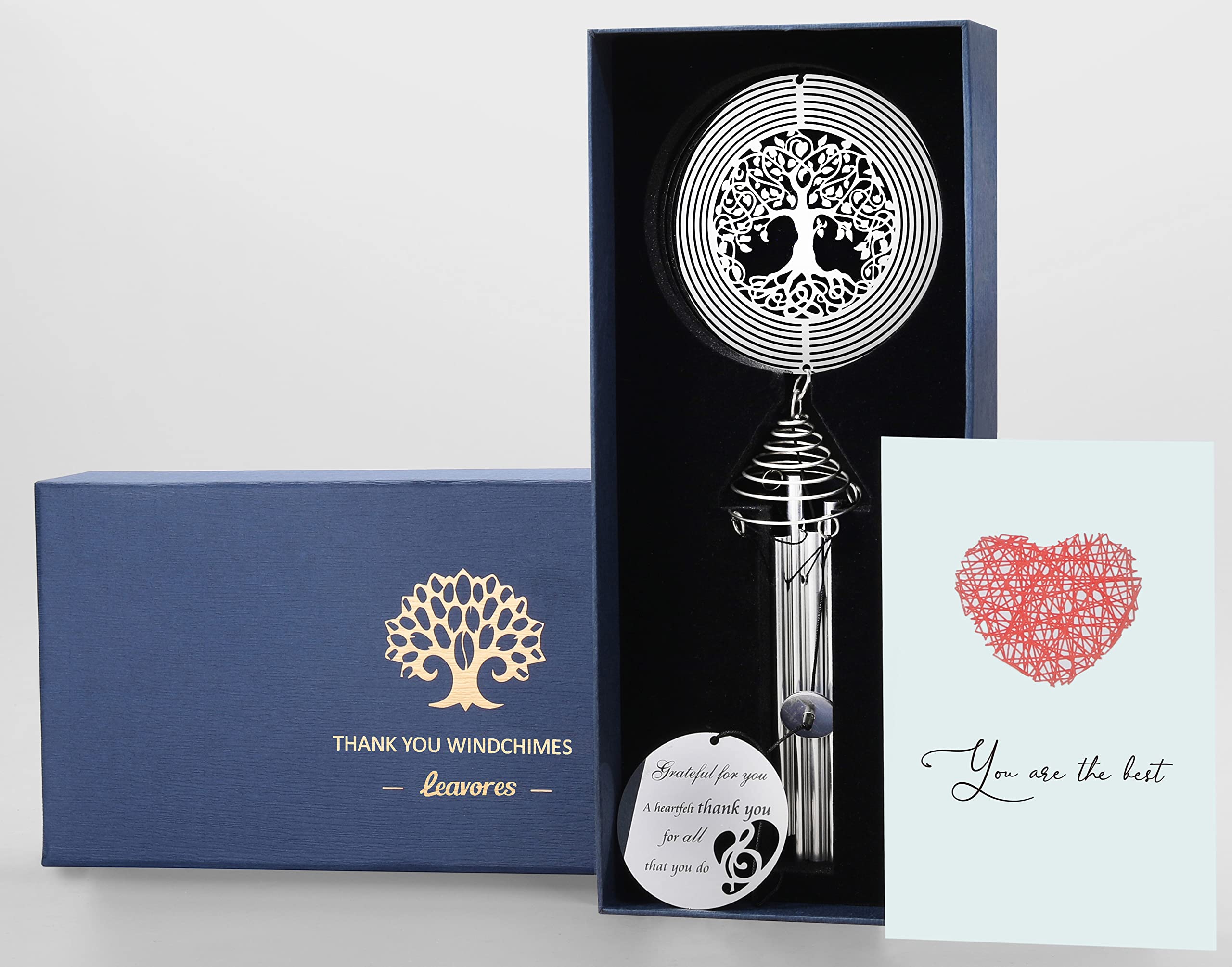 LEAVORES front packaging showing premium gift box and chime benefits