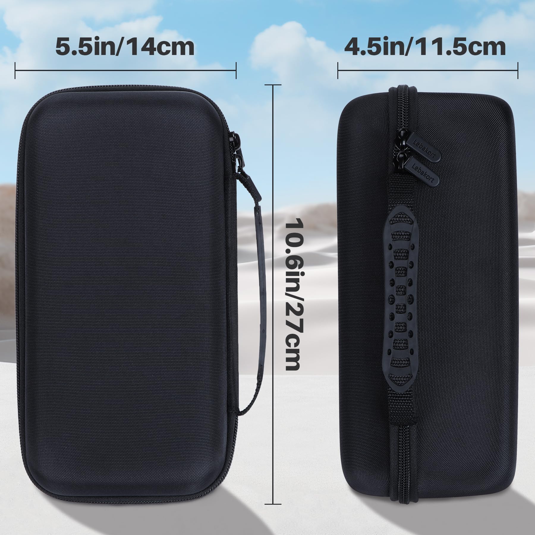Lebakort case with accessories organized to prevent scratches and rattling