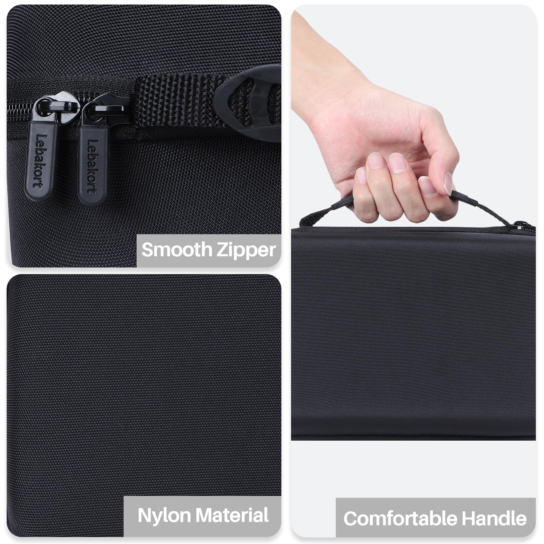 Lebakort case with Anker SOLIX C300 secured by strap preventing movement