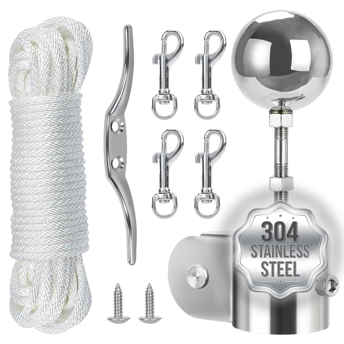 Lechansen kit front layout showing all stainless components for durable repairs