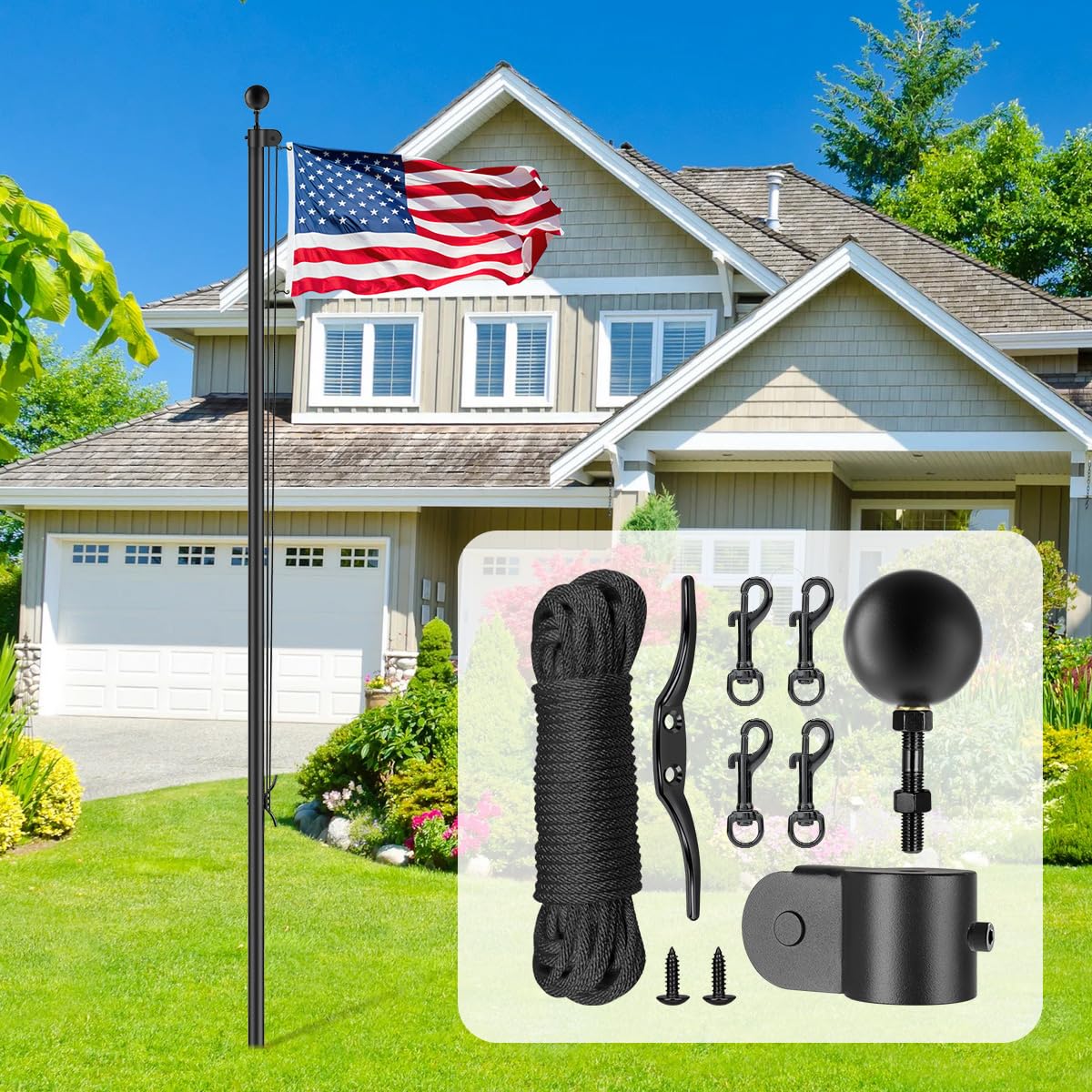 Lechansen size comparison with ruler to verify fit for 1.6"–2" poles